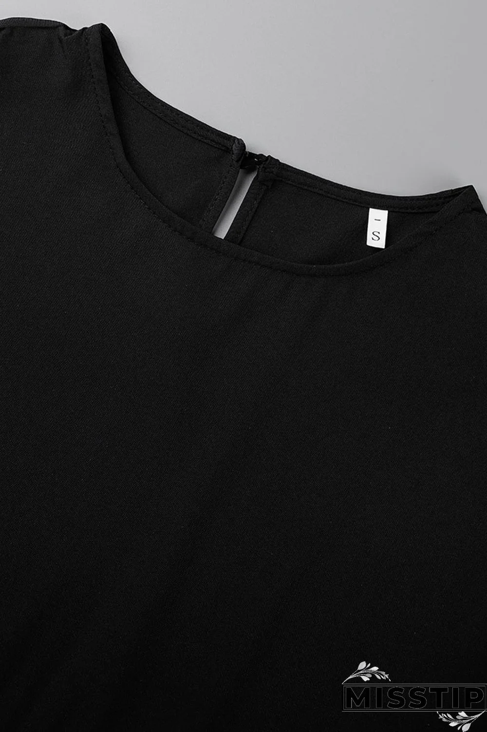 Blue Casual Solid Patchwork Fold Stringy Selvedge O Neck A Line Dresses