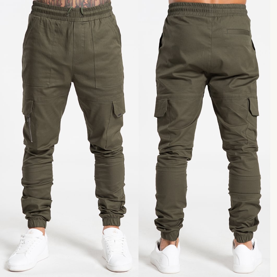 Vintage Army Green Street Cargo Pants