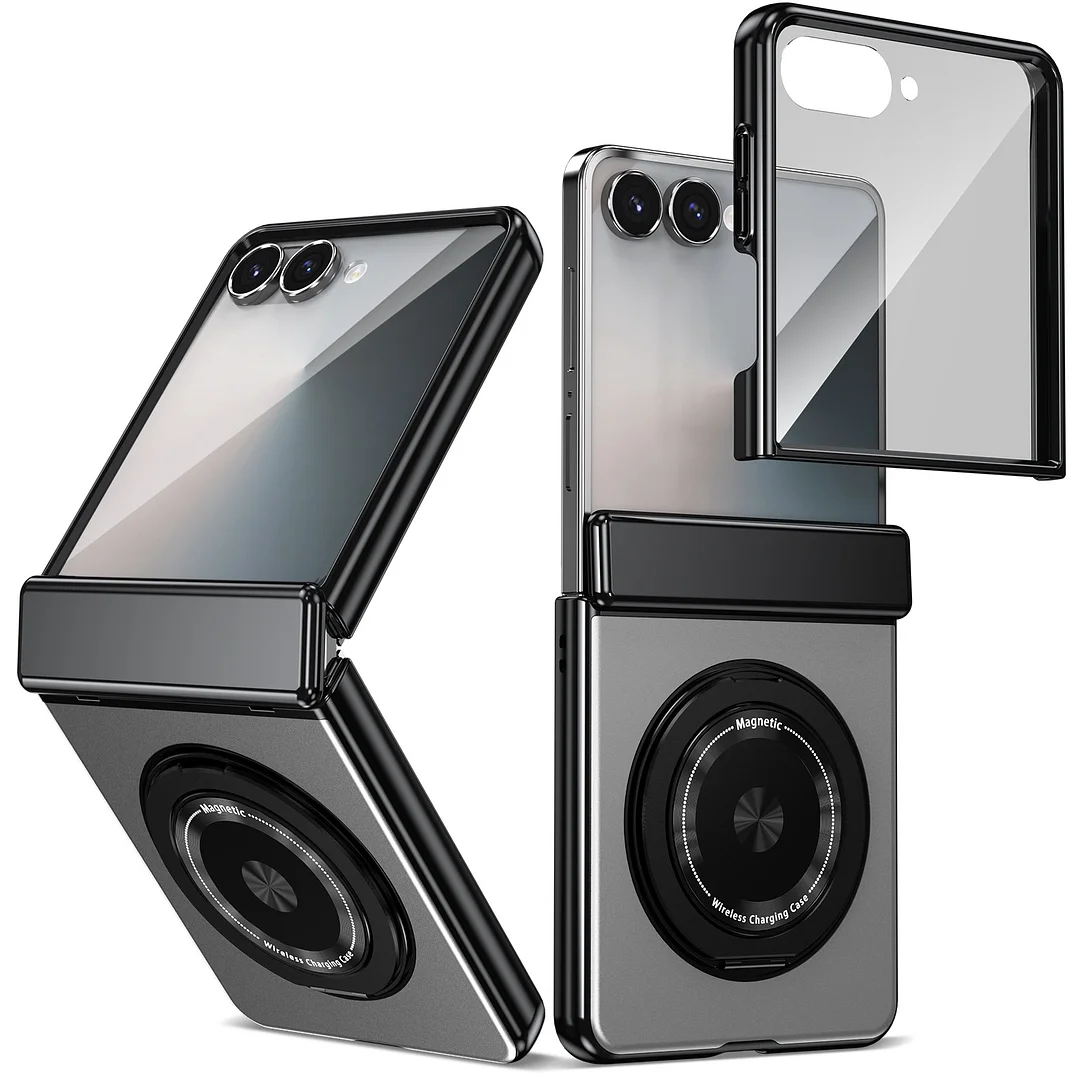 Suitable For Galaxy Zfold7/6 Magnetic Rotating Bracket Mobile Phone Case   