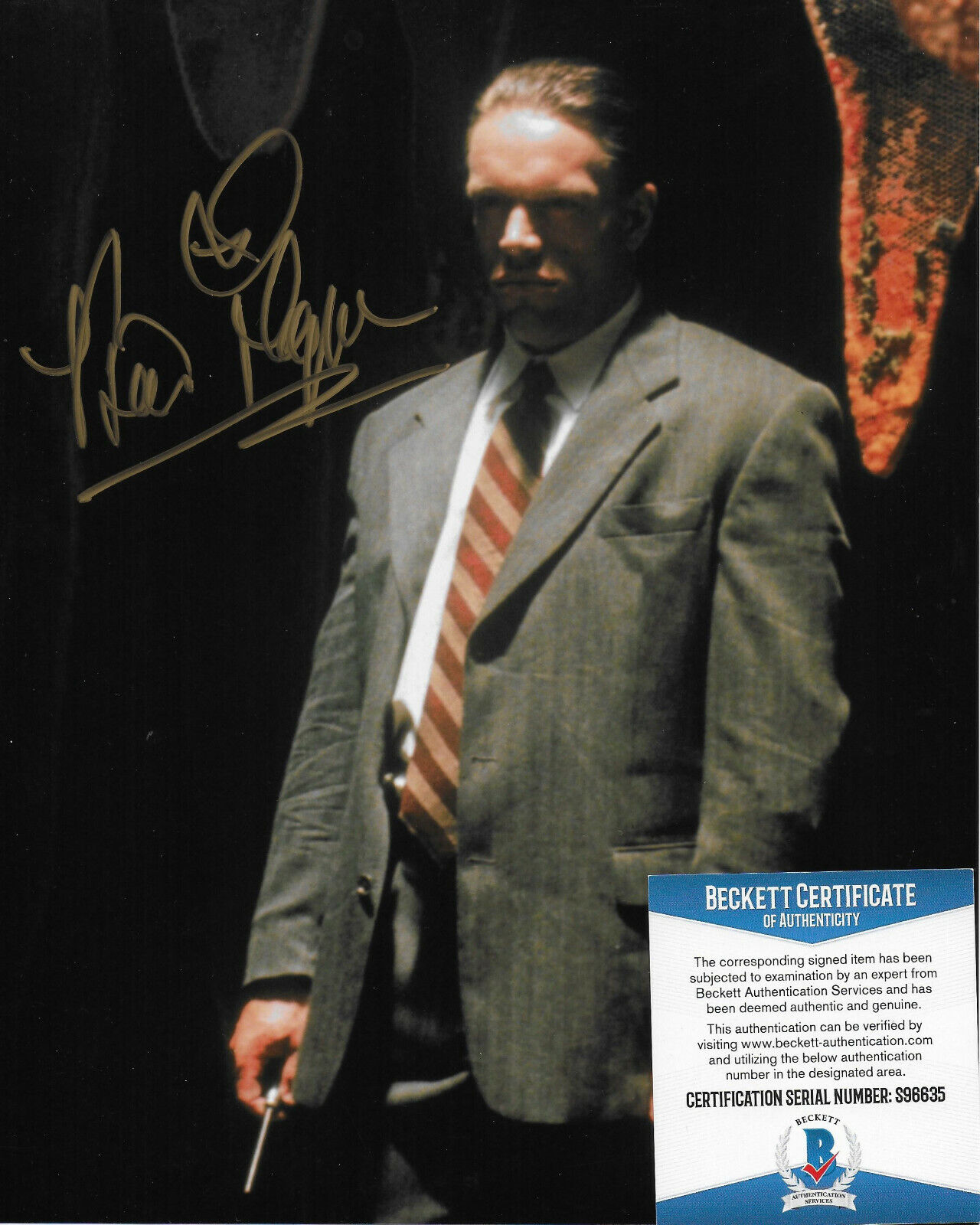 Brian Thompson The X-Files Original Autographed 8X10 Photo Poster painting w/Beckett COA