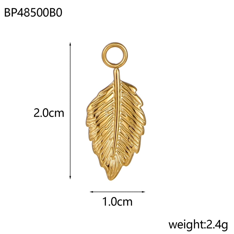 1 Piece 20*32mm Titanium Steel Zircon Starfish Ocean Shell Pendant Jewelry Accessories