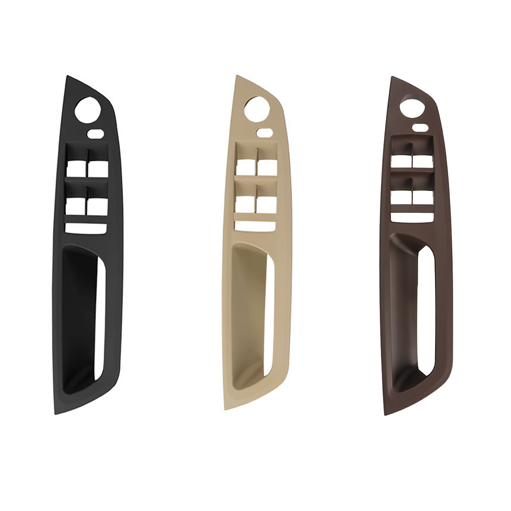 

Car Driver Side Door Panel Inner Handle Trim Cover for BMW X5 E70 X6 E71, Black, 501 Original