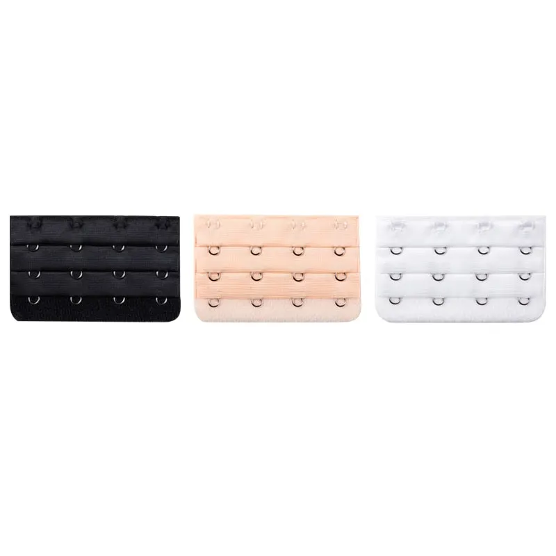 3PCS Bra Extension Lingerie Strap Extender Replacement Womens Accessoires With 3 Hooks Bar Extender Buckle Extension Lingerie