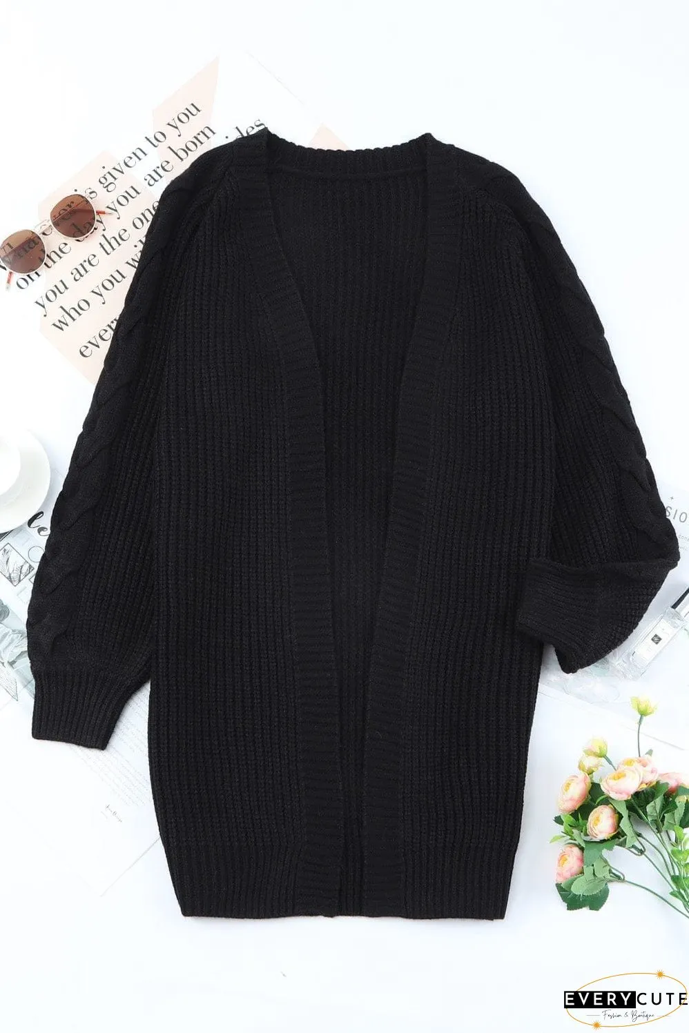 Warm Knitted Long Cardigan