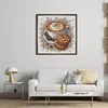 Coffee Cookies-14CT Stamped Cross Stitch Egyptian Cotton 23*23cm/9.06*9.06in tapestrymarket