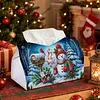 Joy To The World DIY PULeather Diamond Painting Tissue Box for Adults Beginners Large Size Diamond Art Paper Storage Holder for Living Room Bathroom Table Decor