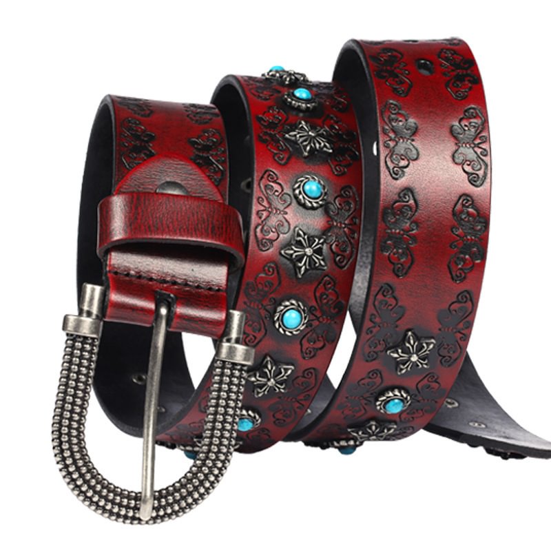 Vintage Belt Turquoise Inlaid Premium Belt