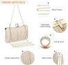 UBORSE Clutch Damen Pailletten Handtasche Strass Abendtasche mit Kette Gl&auml;nzend Brauttasche Elegant Portemonnaie Tasche Geldb&ouml;rse Envelope Tasche f&uuml;r Hochzeit Cocktailparty Tanzparty Geburtstag