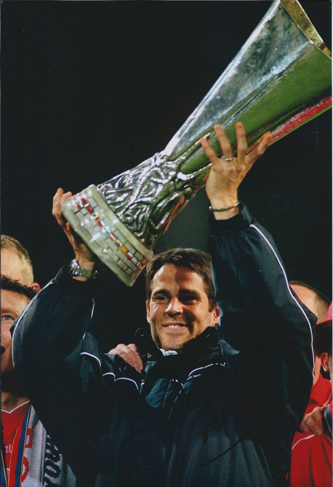 Jamie REDKNAPP Signed Autograph 12x8 Photo Poster painting AFTAL COA Liverpool Legend UEFA CUP