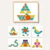 🔥 50% DE R&Eacute;DUCTION ! ✨ Puzzle Magn&eacute;tique en Bois - 180 Pi&egrave;ces G&eacute;om&eacute;triques, Apprentissage STEM, Bo&icirc;te de Rangement Portable 🧲🧩