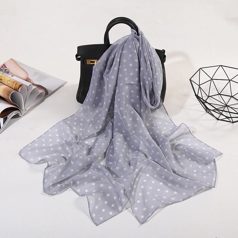 Sand Scarf Summer Small Scarf Dual-use Korean Style Small Scarf Classic Leopard Chiffon Scarf Women Thin Shawl