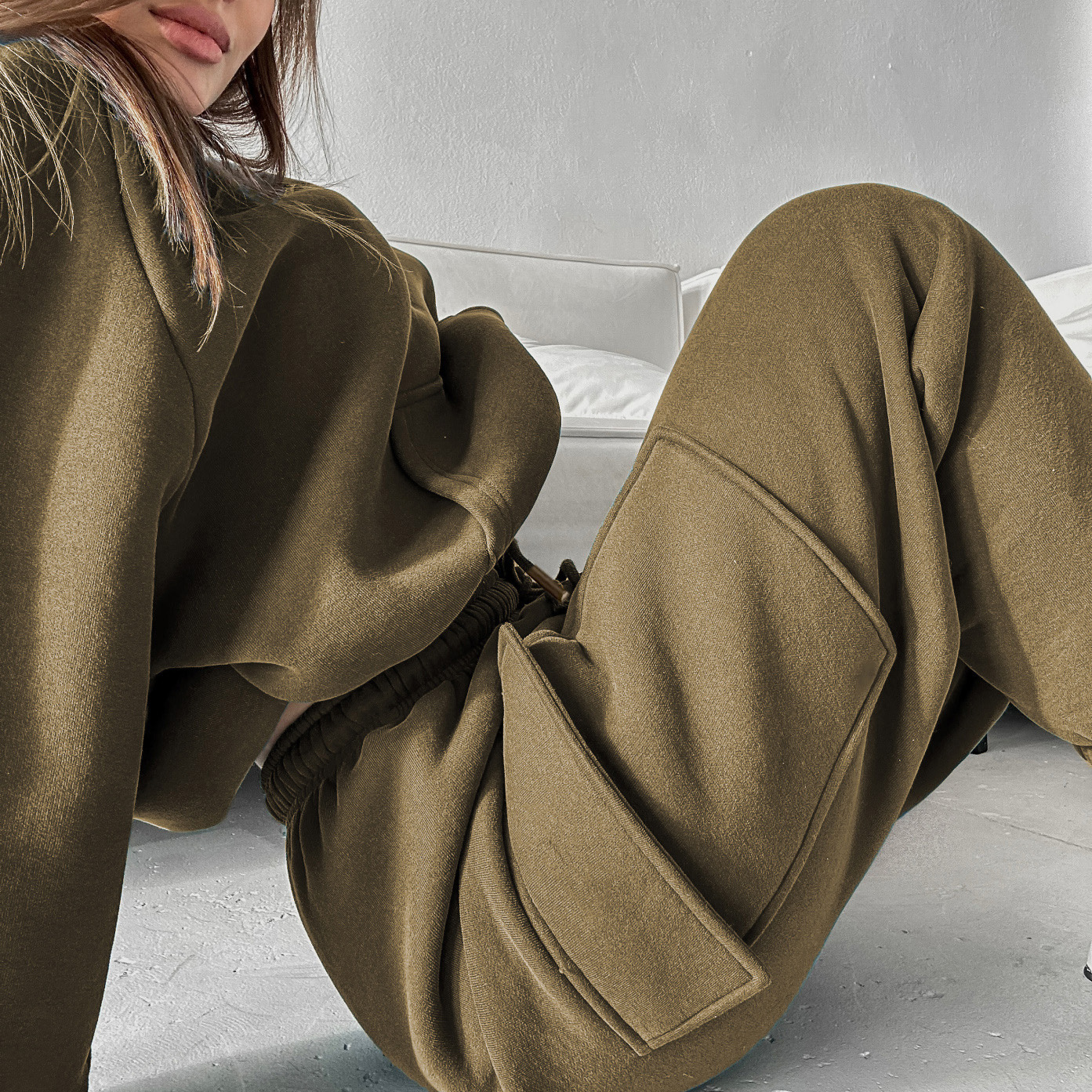 Women's Fashion Sports Casual Sweatshirt Set