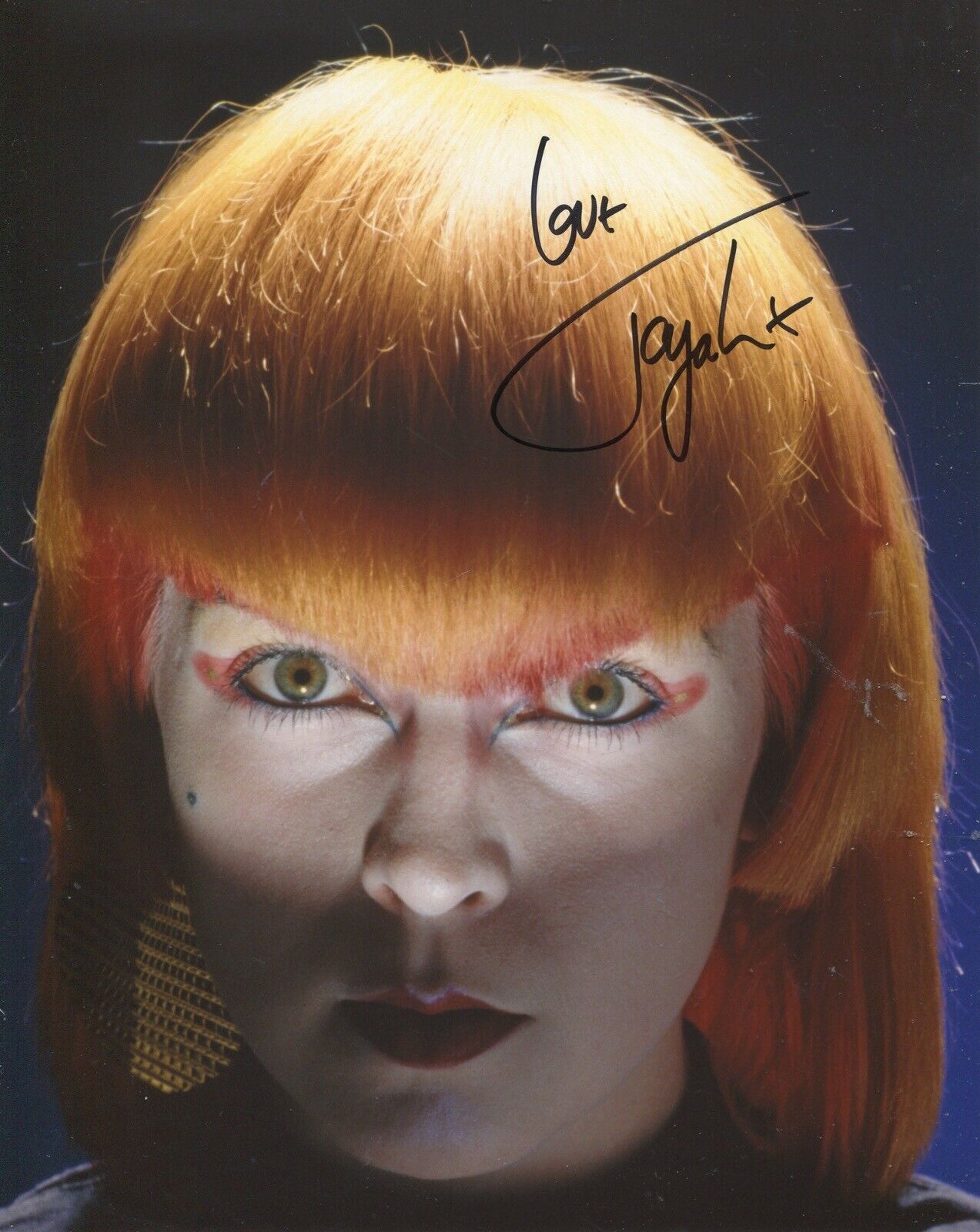 Pop & Punk star TOYAH signed 8x10 Photo Poster painting - IMAGE No14