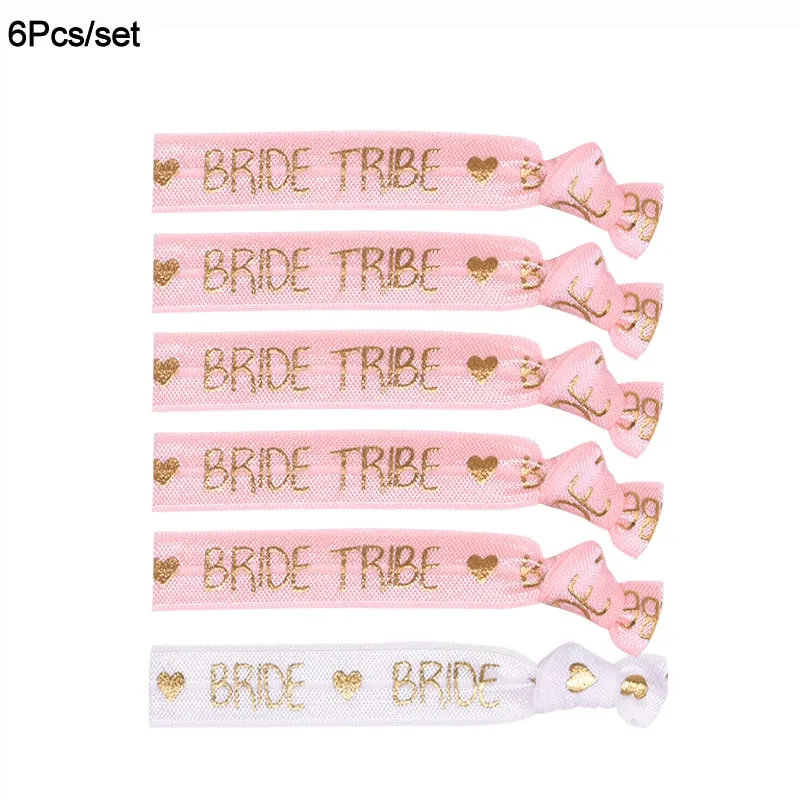 6/11pcs Team Bride Bachelorette Party Bracelet Bride To Be Decoration Accessories Hen Party Wedding Bridal Shower Supplies