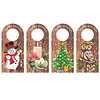 DIY Christmas Candle Flower Diamond Painting Door Handle Hanging Sign Kit
