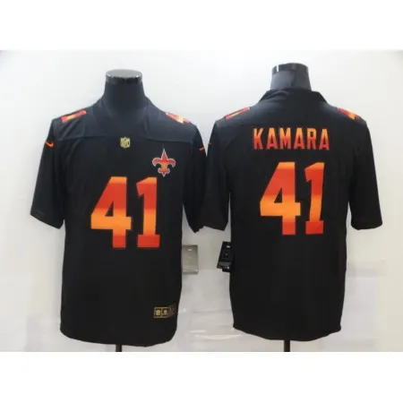 Men's New Orleans Saints  #41 Alvin Kamara 2020 Black Fashion Limited Stitched Jersey