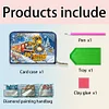 (US Local)DIY Diamond Art Diamond Dot Card Pack 5D Diamond Painting Coin Pouch (Train)