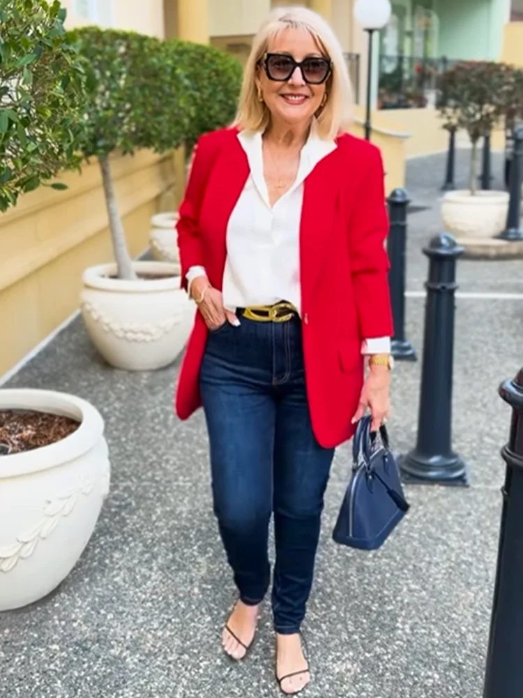 two piece suit For Elderly Women & Senior Ladies VangoghDress Store