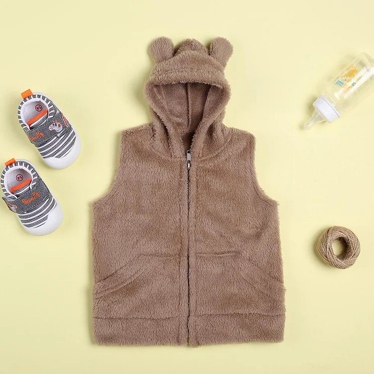  Casual Solid Fleece Warm Vest für 22'' Reborn Babypuppe Junge/Mädchen - RSDP-Rebornbabypuppen-Rebornbabypuppen.de