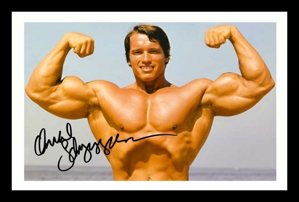 Arnold Schwarzenegger Autograph Signed & Framed Photo Poster painting