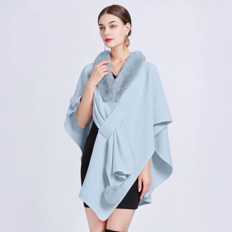Women’s Minimalist Commute Solid Color Acrylic Fiber/artificial Wool Patchwork Shawl