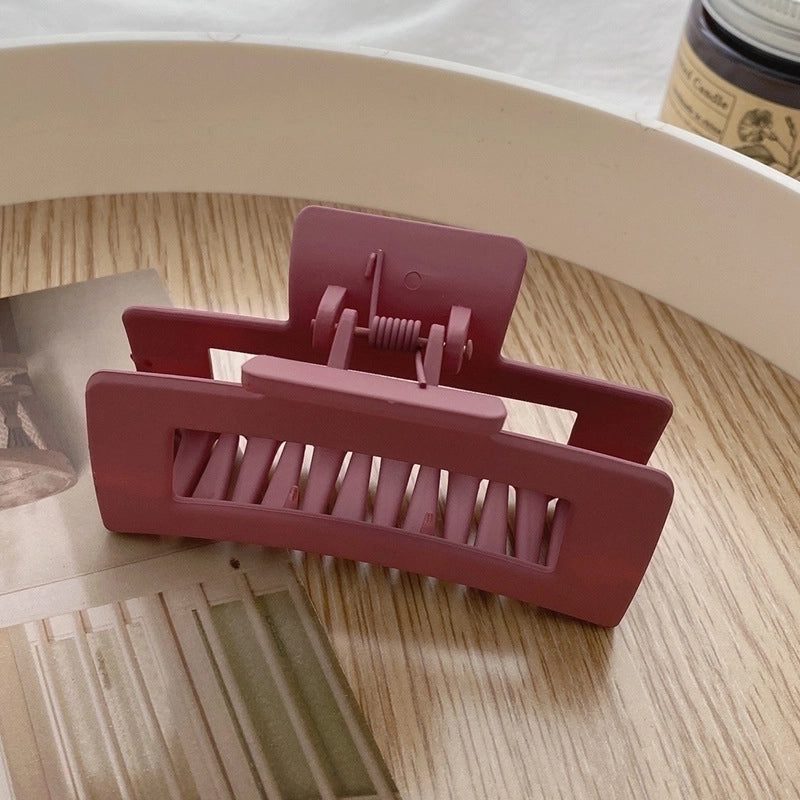 Minimalist Solid Color Arylic Hair Claws 1 Piece