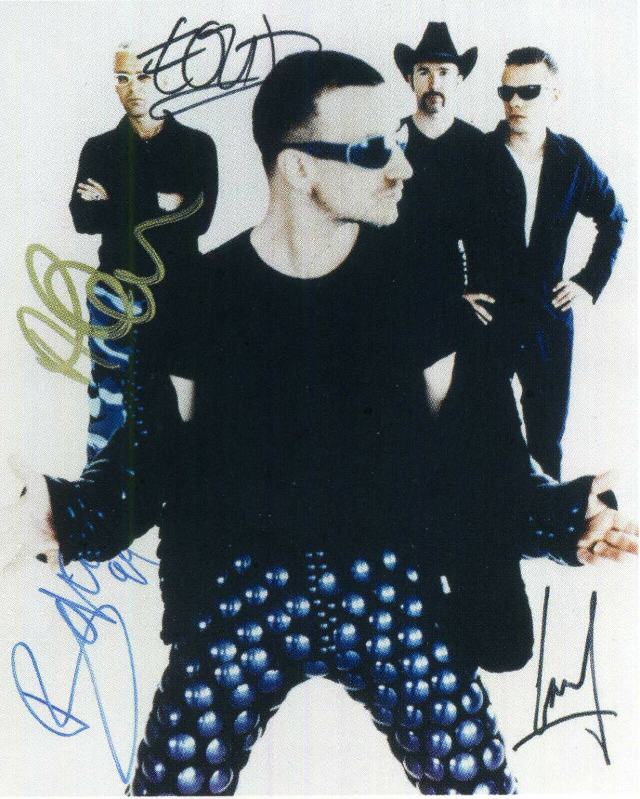 U2 Signed Photo Poster paintinggraph - Rock Band - Bono / Edge / Larry / Adam - preprint