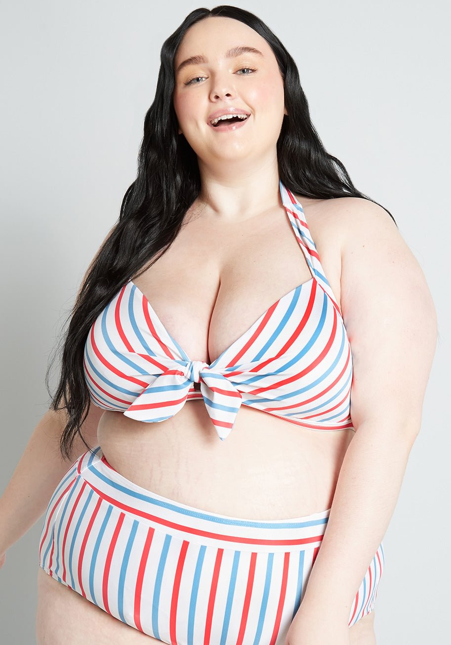 Modcloth x Barbie The Americana Dream Bikini Top