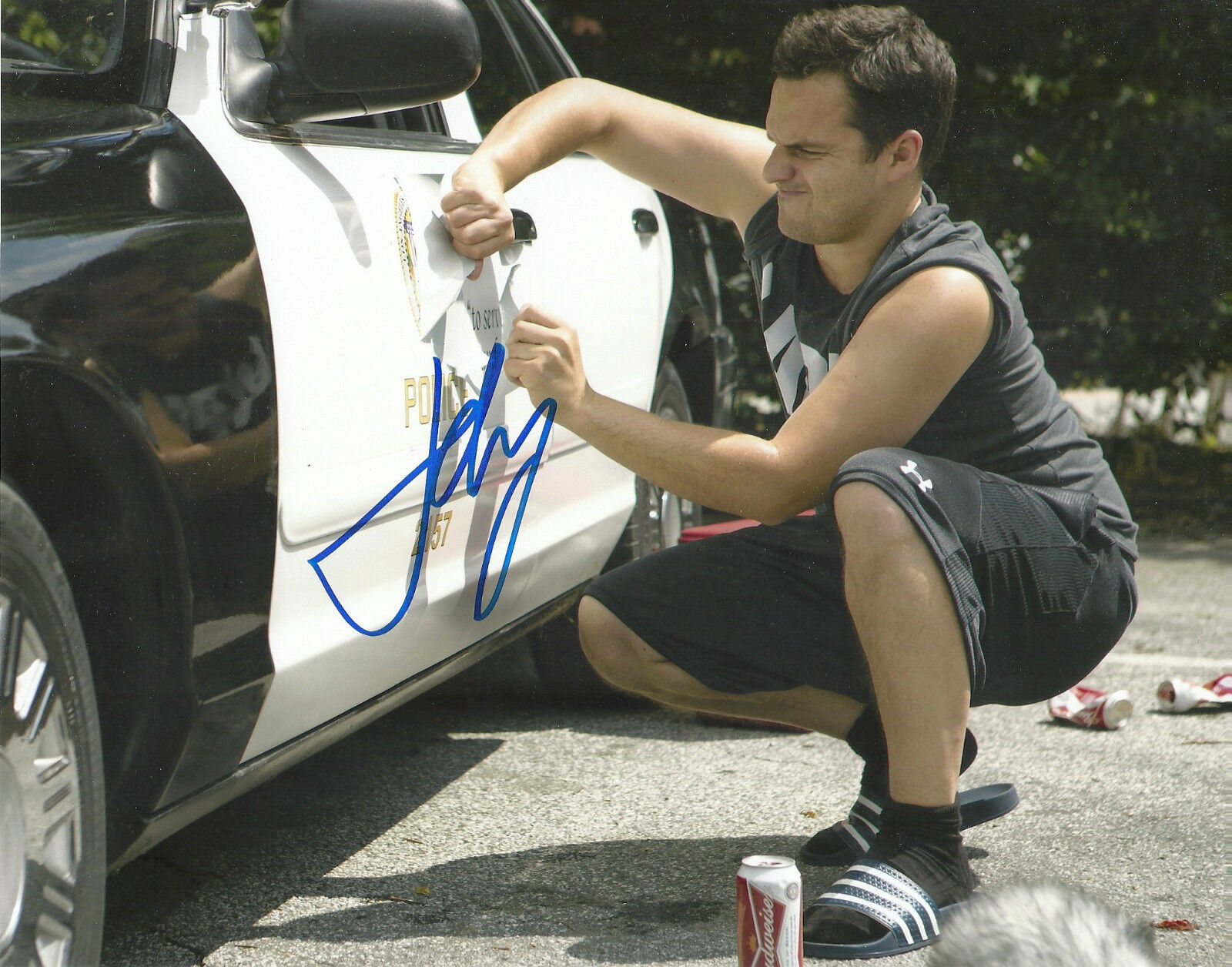 JAKE JOHNSON 'JURASSIC WORLD' 'NEW GIRL' SIGNED 8X10 PICTURE *COA 3