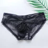 Men's Sexy Transparent Ultra Thin Lace Briefs