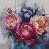 Peony-11CT Stamped Cross Stitch 56*56cm/22.05*22.05in tapestrymarket