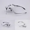 Head Mounted Hands Free Magnifying Glass USB Charging LED Interchangeable Lenses