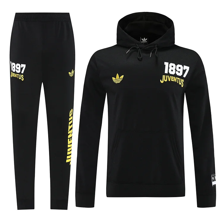 25/26 Juventus Black Hoodie Set