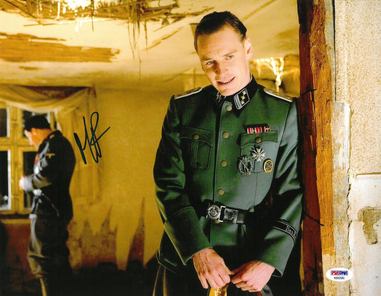 Michael Fassbender Signed Inglourious Basterds Auto 11x14 Photo Poster painting PSA/DNA #AB92580