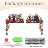 2pcs DIY Diamond Painting Halloween Door Corner Frame Wood Decor(Halloween Dog)