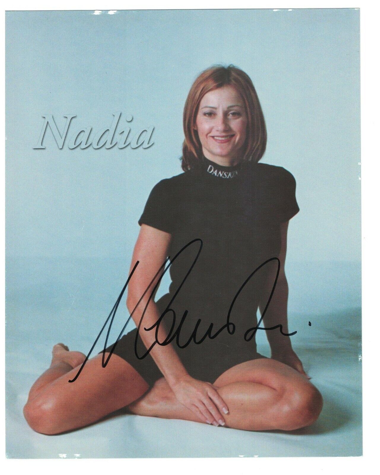 Nadia Comaneci Signed Autographed 8 x 10 Photo Poster painting Olympic Gymnast