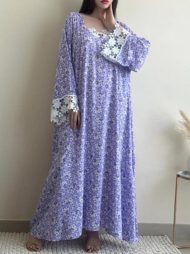 Stylish Floral Dress Robe-inspireuse