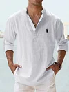 Men's Casual Button-Down Long Sleeve Shirt