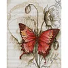 Butterfly-14CT Stamped Cross Stitch 38*45cm/14.96*17.72in