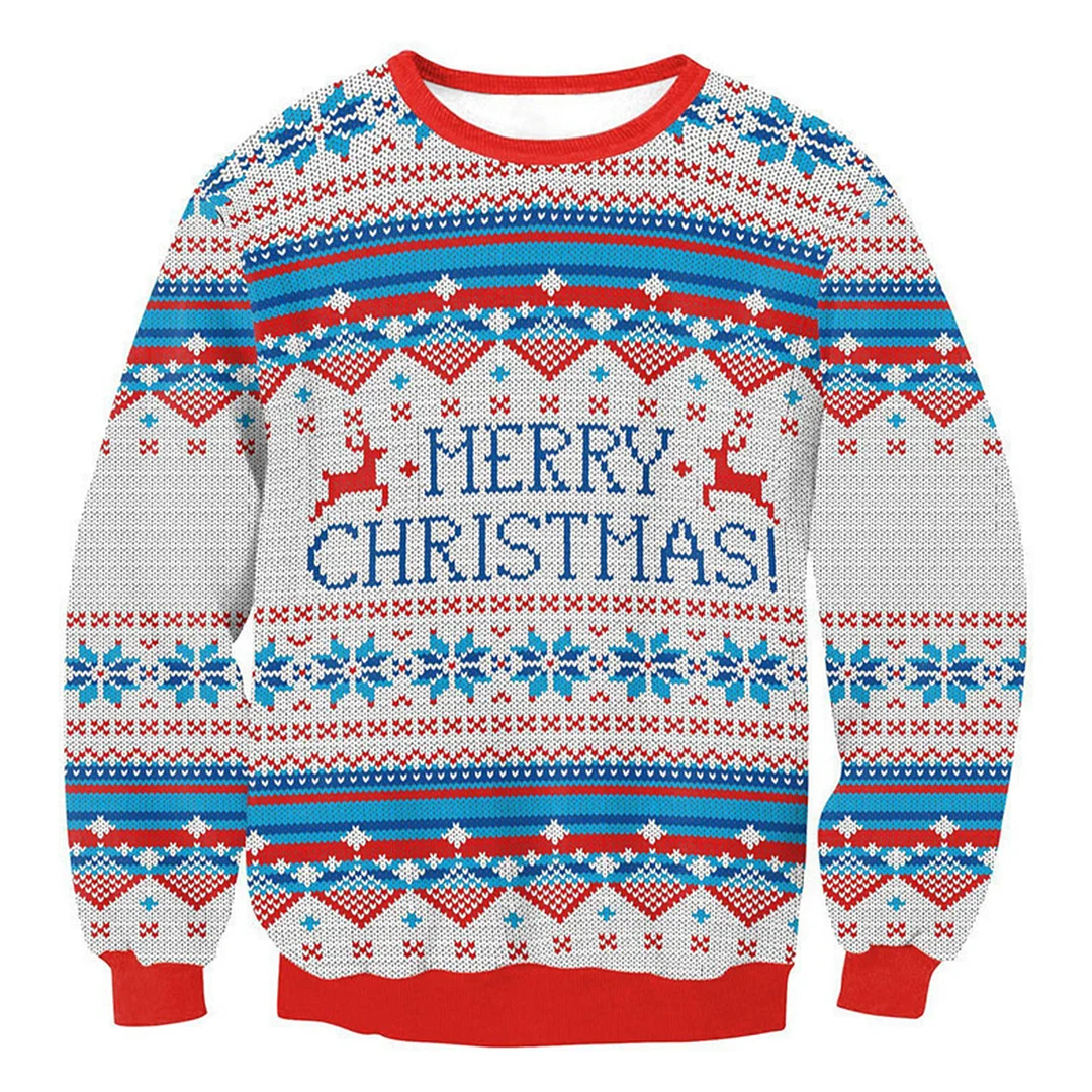Unisex 3D Printed Christmas Sweatshirt