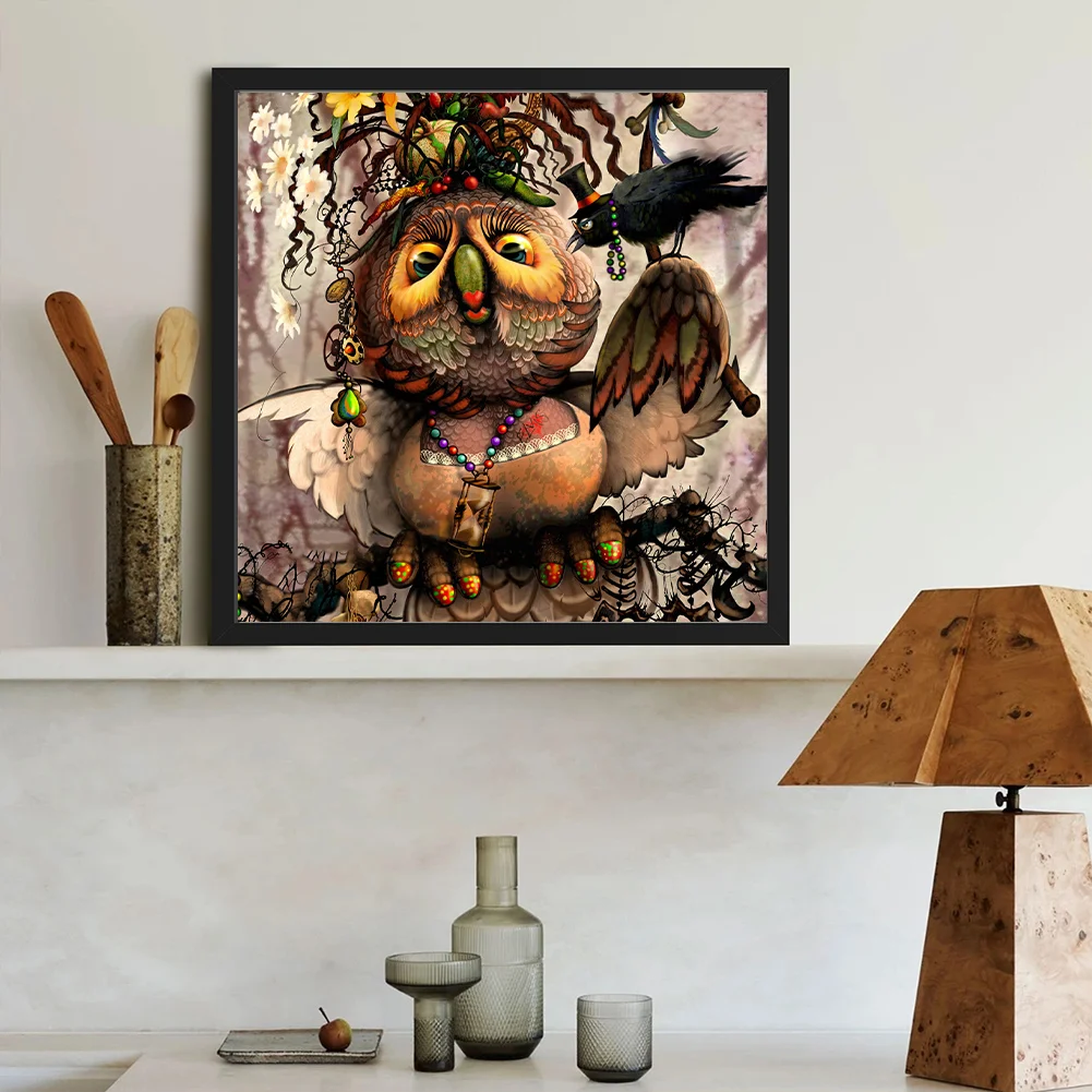 Diamond Painting - Full Round Drill - Bird(Canvas|40*40cm)