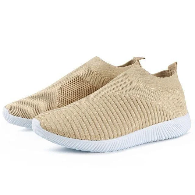 Women's Crystal Breathable Orthopedic Arch Support Slip-On Walking Sneakers Shoes