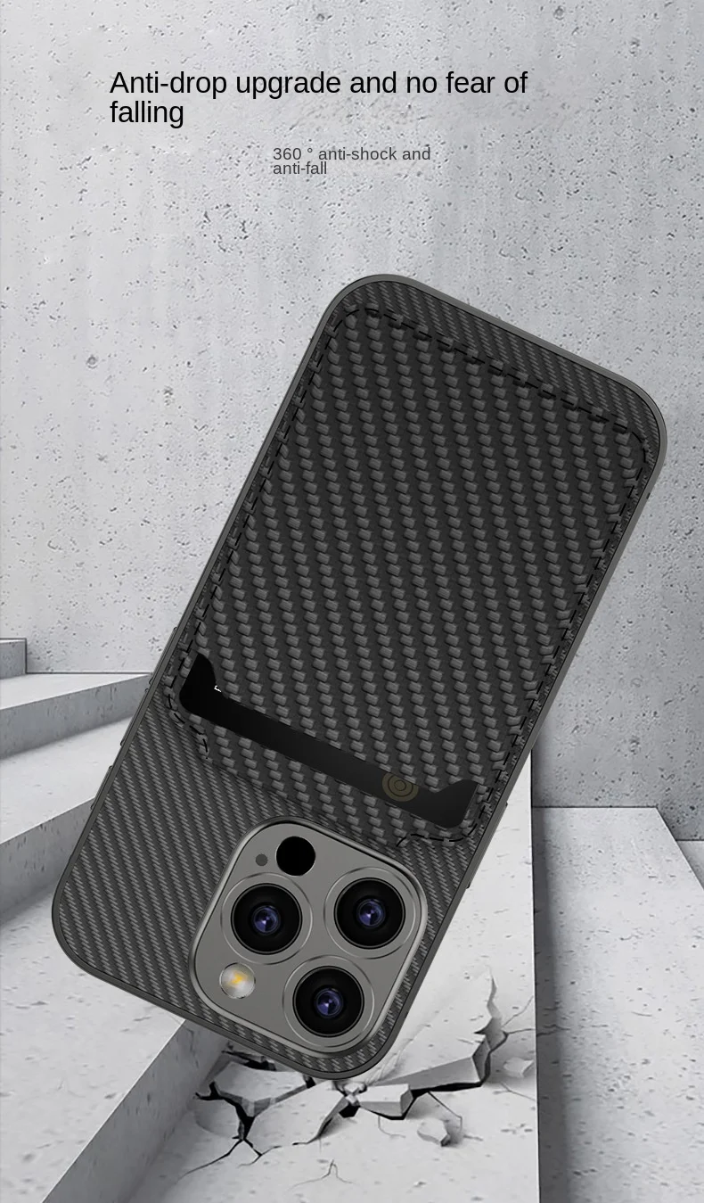 Suitable for iPhone 16 leather mobile phone case magnetic back sticker split card holder card holder