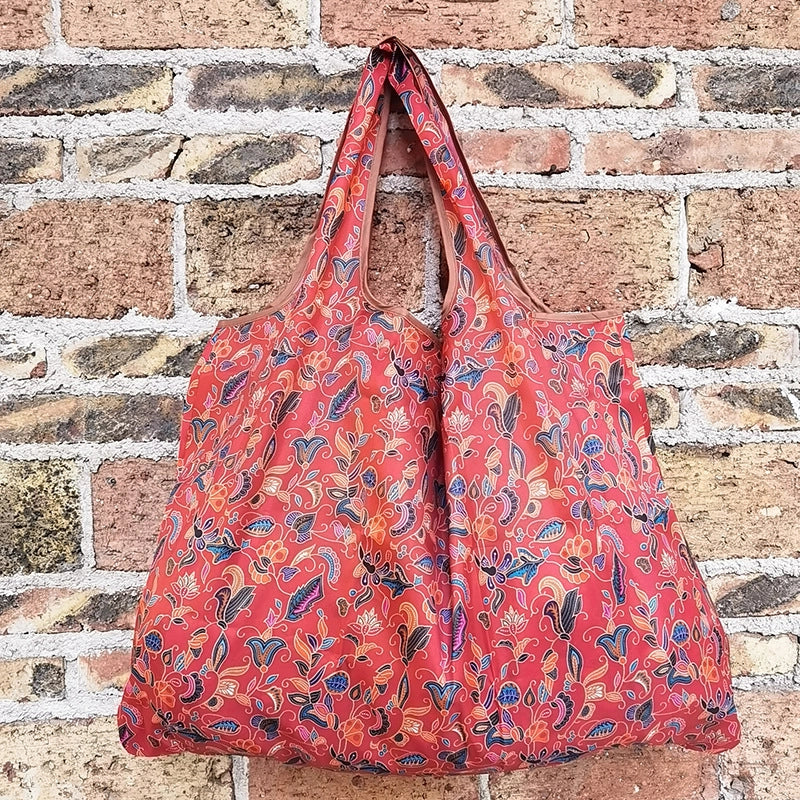 Spot Japanese Printed Environmental Bag Large 210T Supermarket Folding Shopping Bag Thickened Tote Bag Shopping Bag