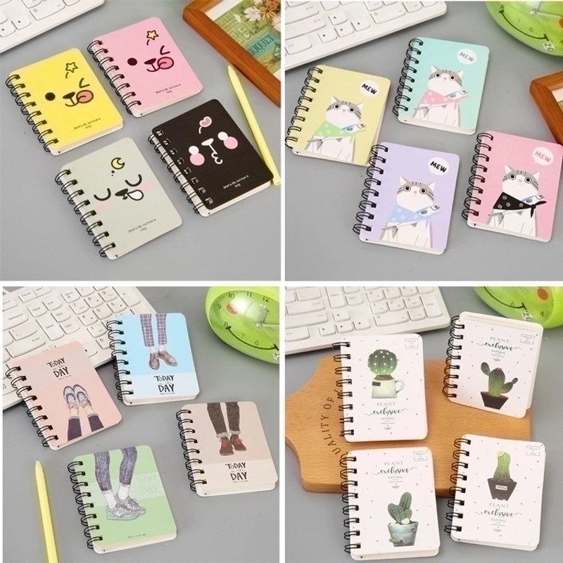 1 Piece Cartoon School Paper Preppy Style Loose Spiral Notebook