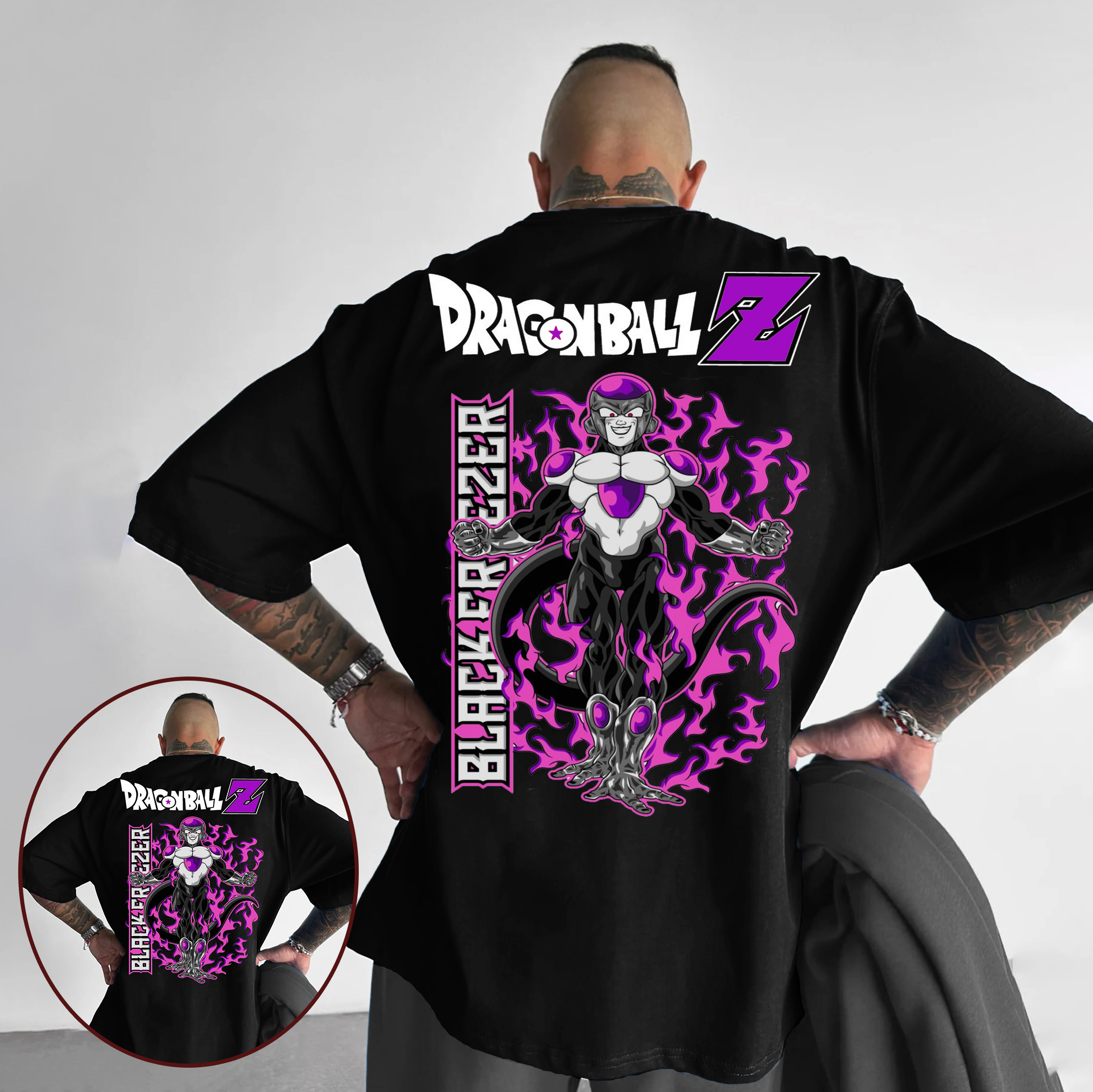 Unisex Oversized Anime Print T-shirt