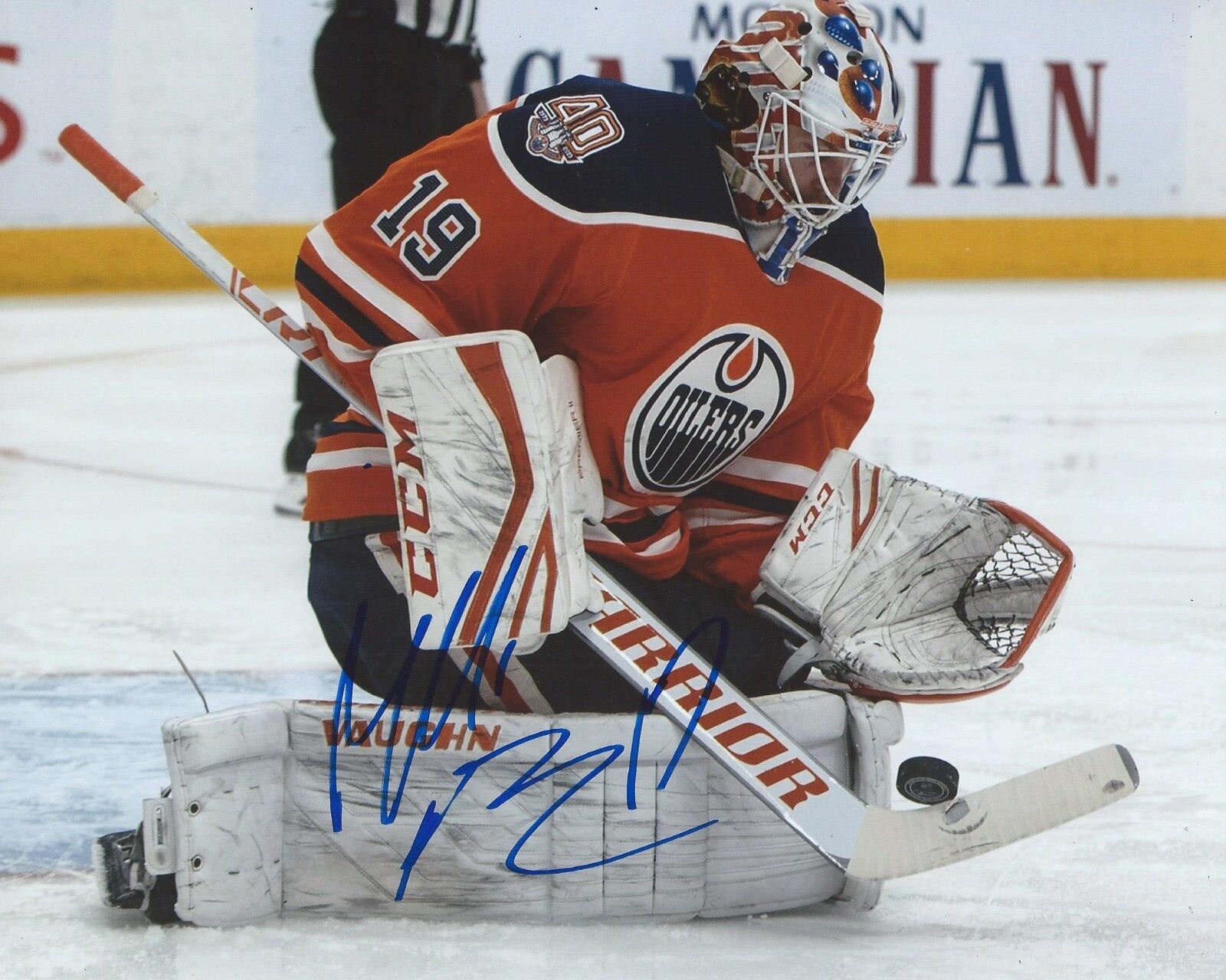 Mikko Koskinen Signed 8x10 Photo Poster painting Edmonton Oilers Autographed COA D