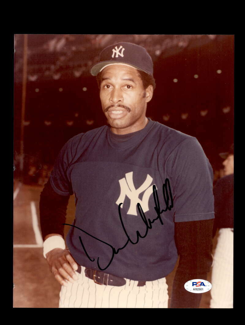 Dave Winfield PSA DNA Coa Signed 8x10 Yankees Photo Poster painting Autograph