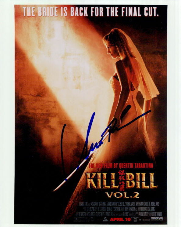 Uma Thurman (Kill Bill) signed in-person 8x10 Photo Poster painting