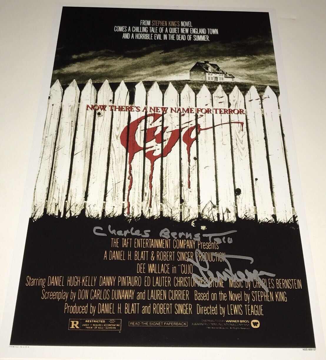 CUJO Cast X2 Signed 11x17 Photo Poster painting IN PERSON Autograph Proof